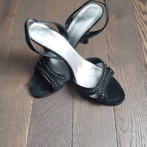 Zara shoes suede with silver detail